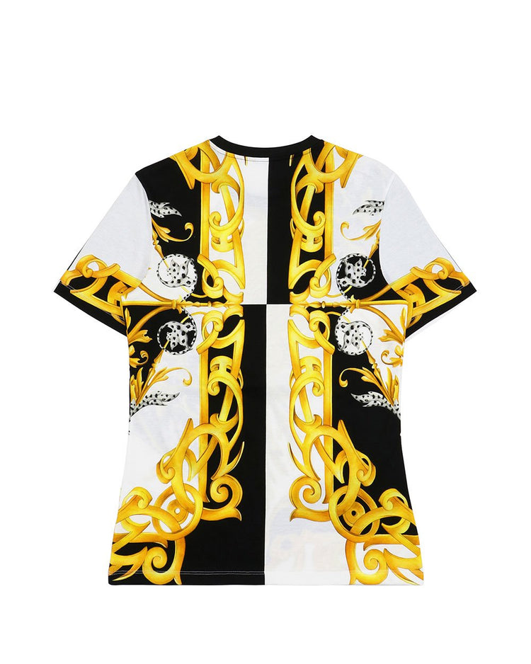 Printed Short Sleeves Round Neck T-shirt