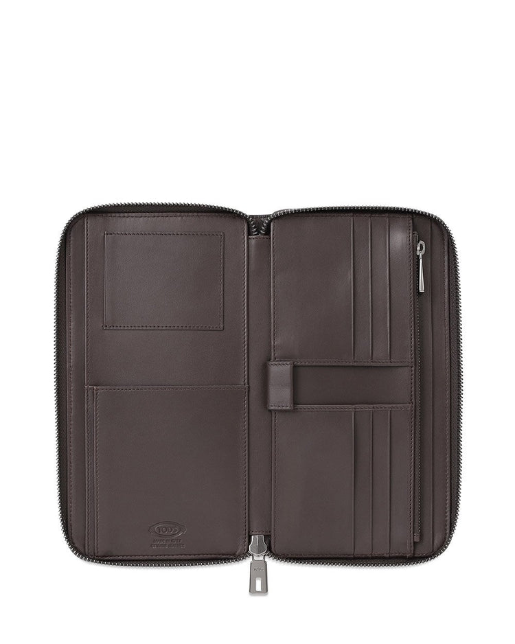 Stitching Color Long Zipper Wallet