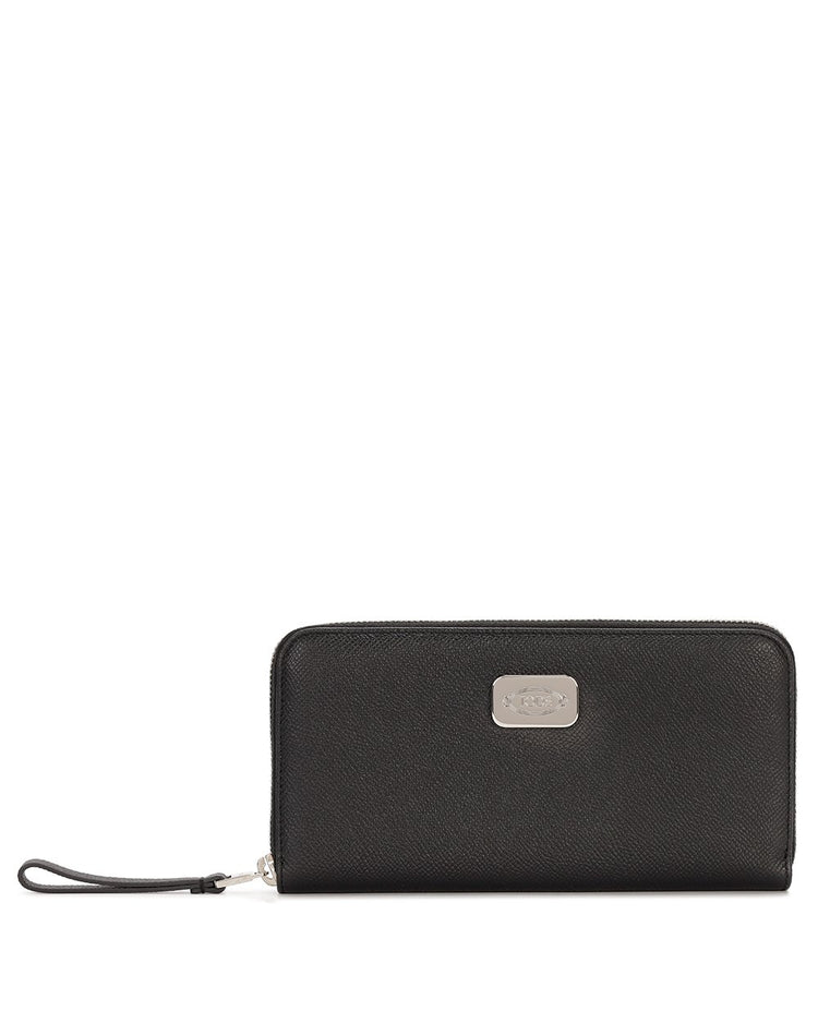 Leather Zip Around Wallet