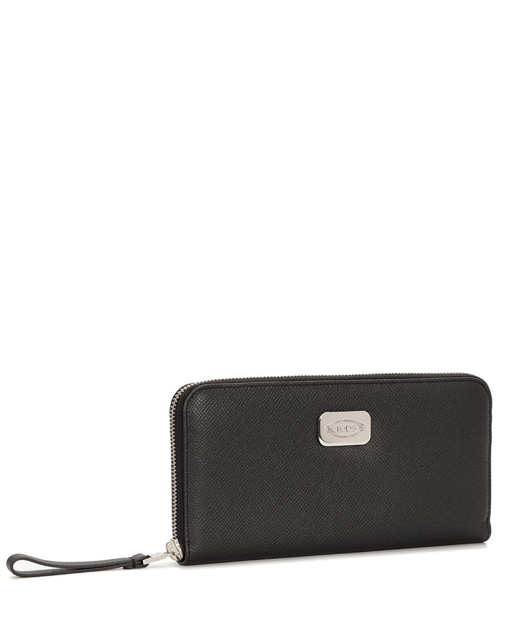 Leather Zip Around Wallet