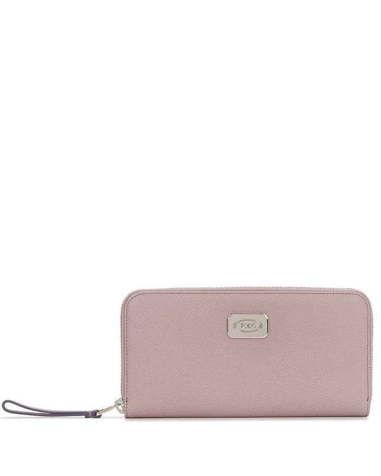Leather Zip Around Wallet