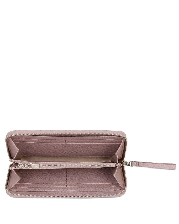 Leather Zip Around Wallet