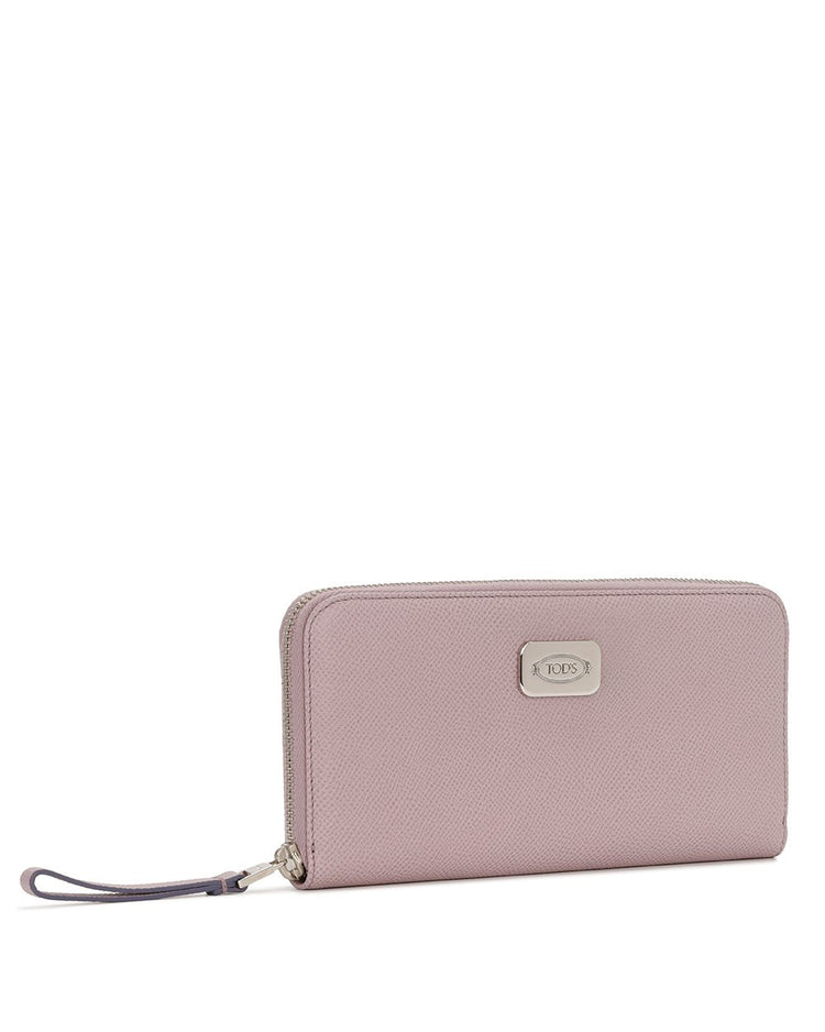 Leather Zip Around Wallet