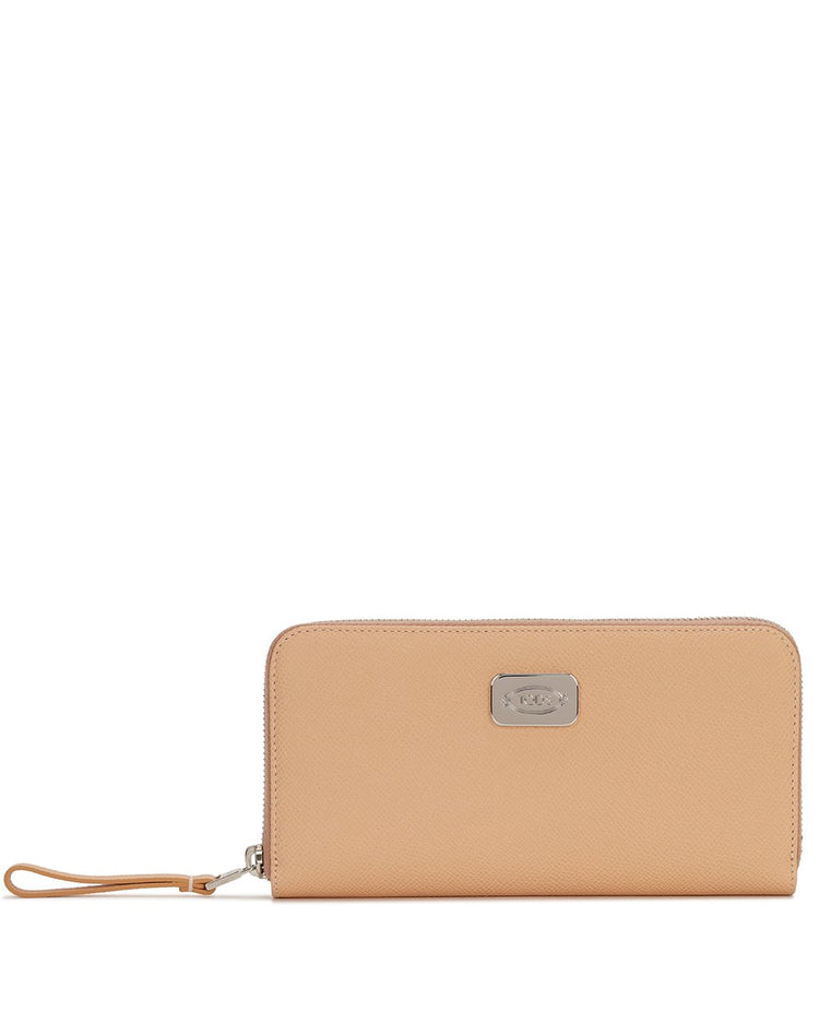Leather Zip Around Wallet