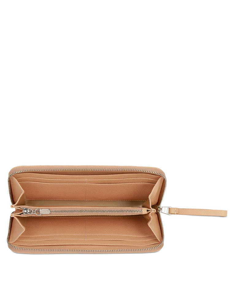 Leather Zip Around Wallet