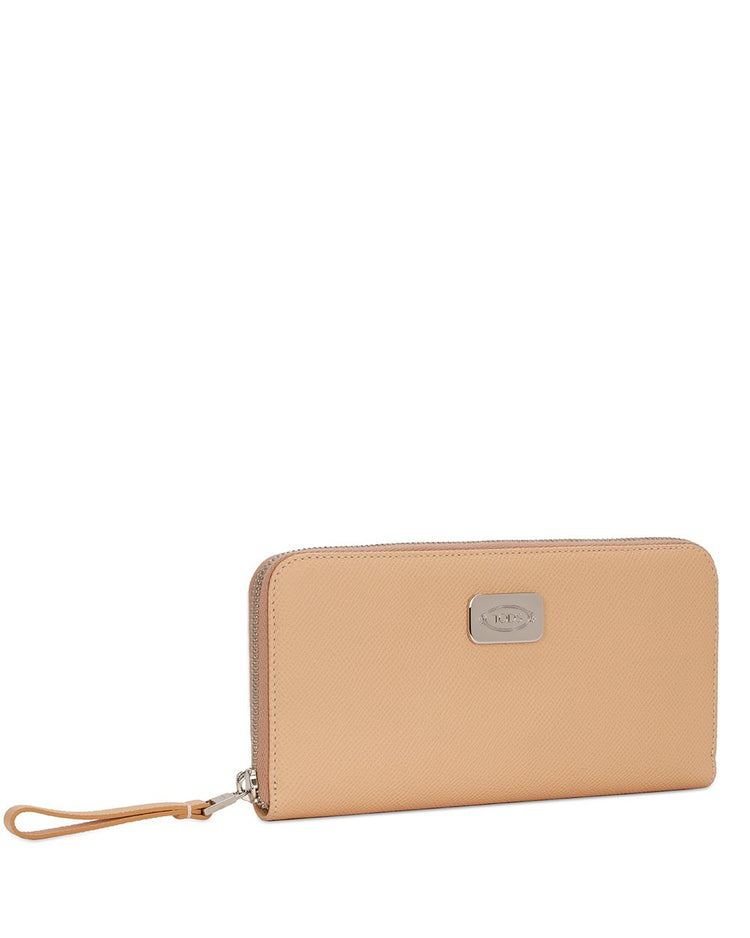 Leather Zip Around Wallet