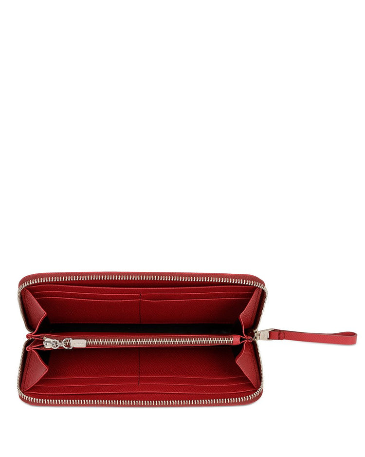 Leather Zip Around Wallet