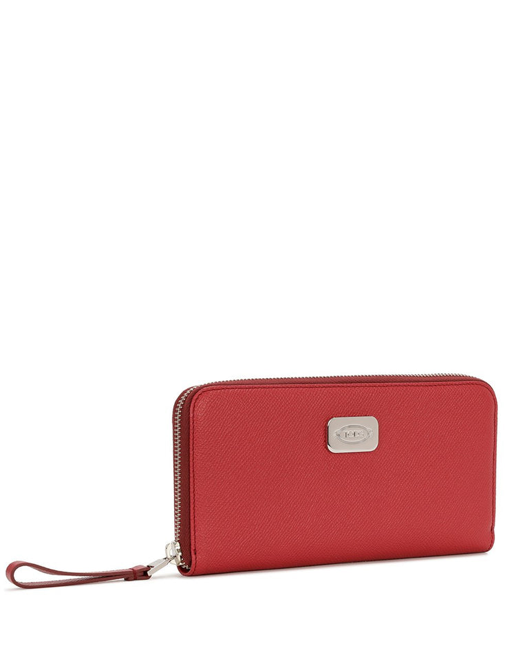 Leather Zip Around Wallet