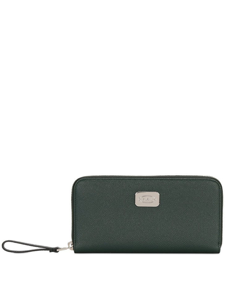 Leather Zip Around Wallet