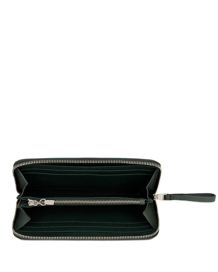 Leather Zip Around Wallet