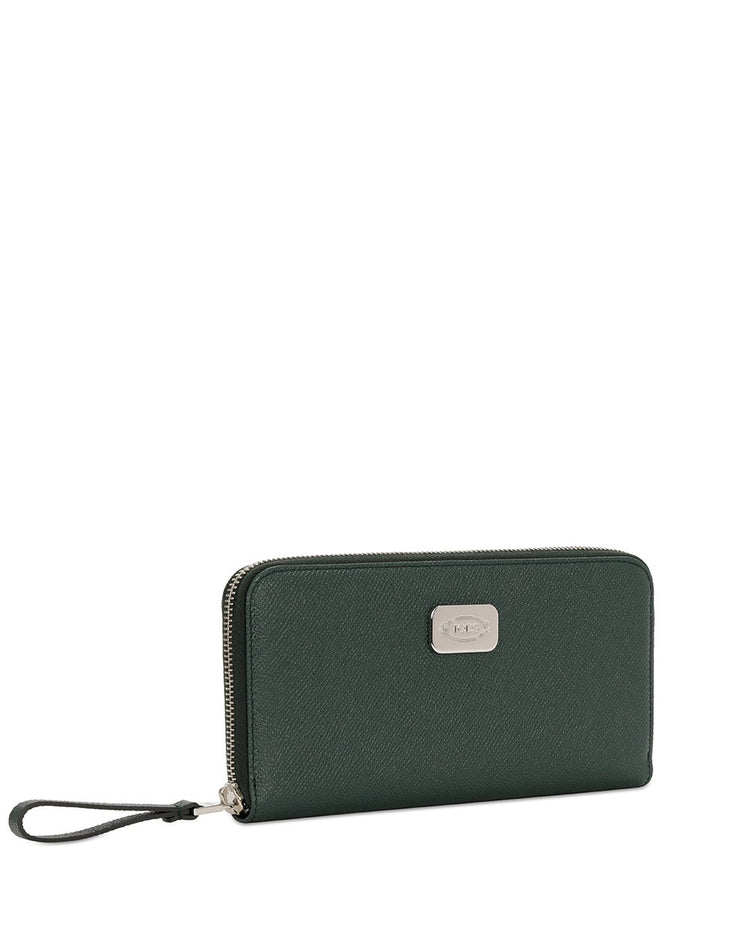 Leather Zip Around Wallet
