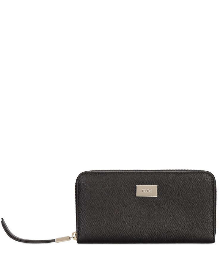 Leather Zip Around Wallet