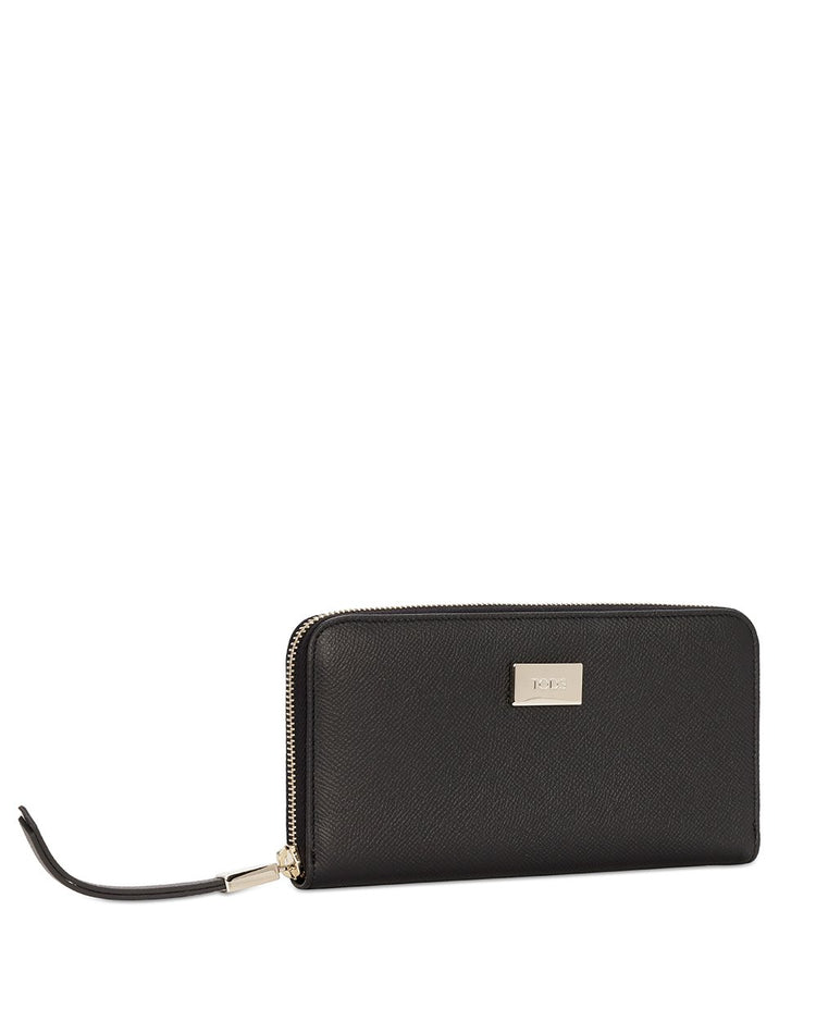 Leather Zip Around Wallet