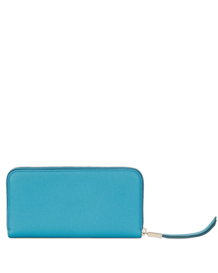 Leather Zip Around Wallet
