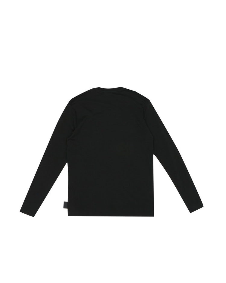 Solid Color Casual Printed Crew Neck Long Sleeves T-Shirt