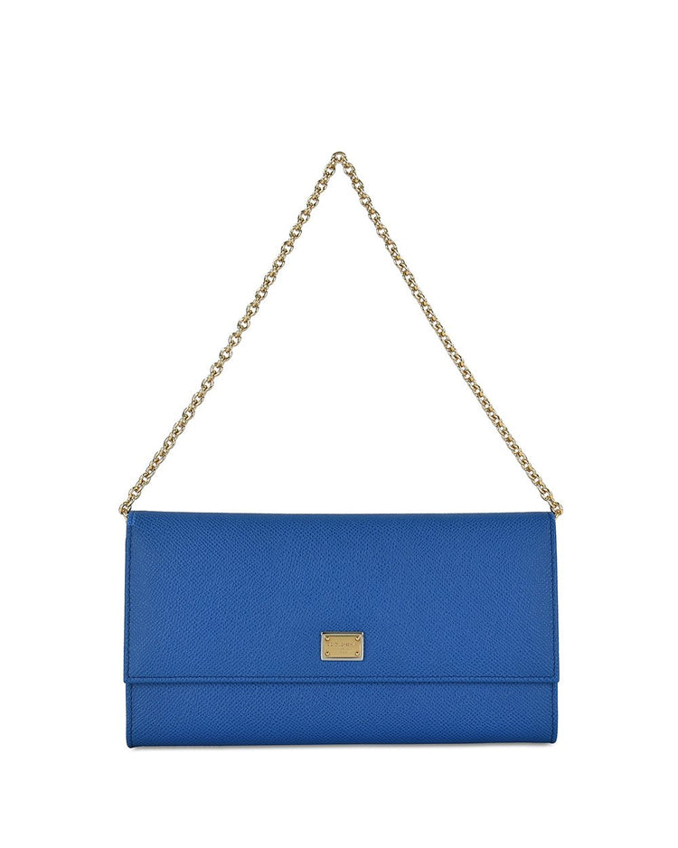 皮革手提包可拆卸長皮夾