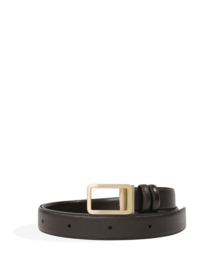 Light Gold Buckle Leather Belt