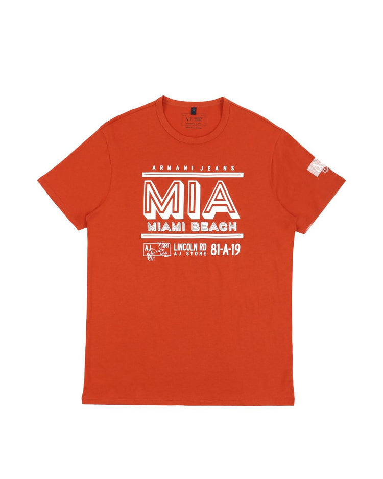 Printed Round Neck Short Sleeves T-shirt