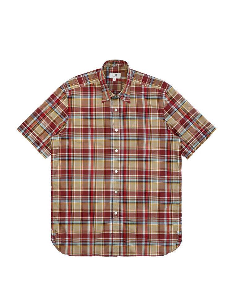 Checked Cotton Short Sleeves Shirt