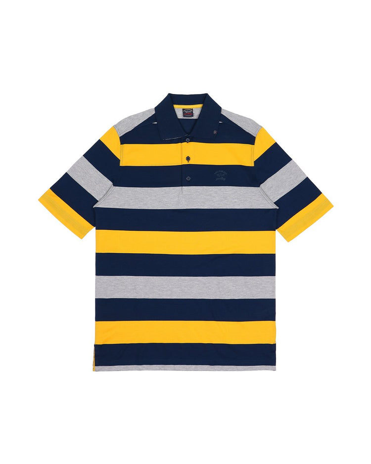 Stripe Cotton Polo Shirt - ISSI Outlet