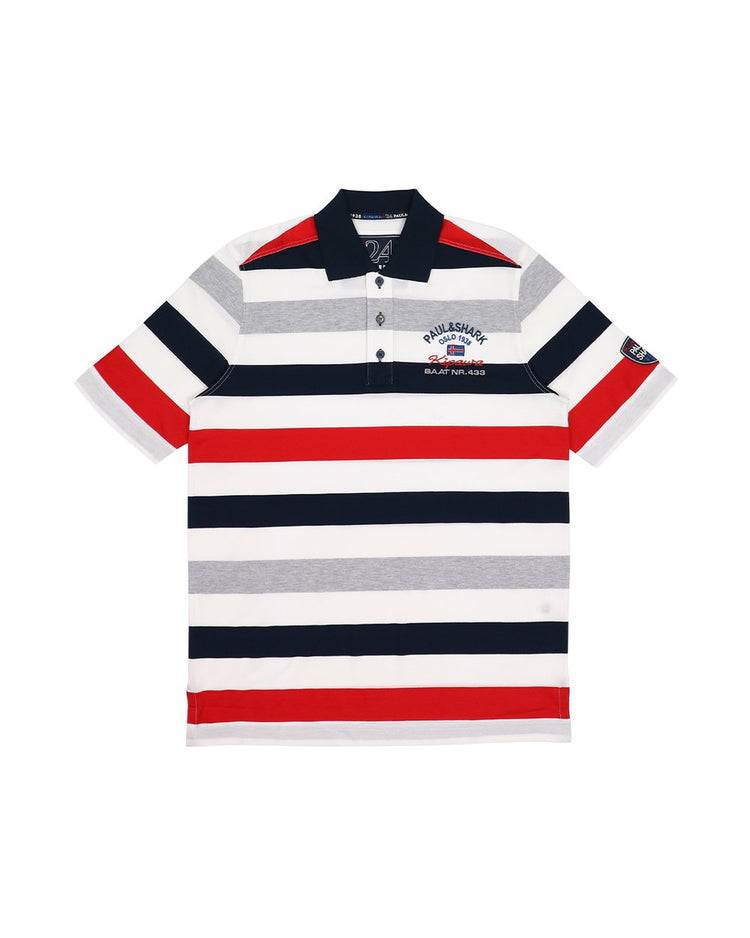 Stripe Cotton Polo Shirt - ISSI Outlet