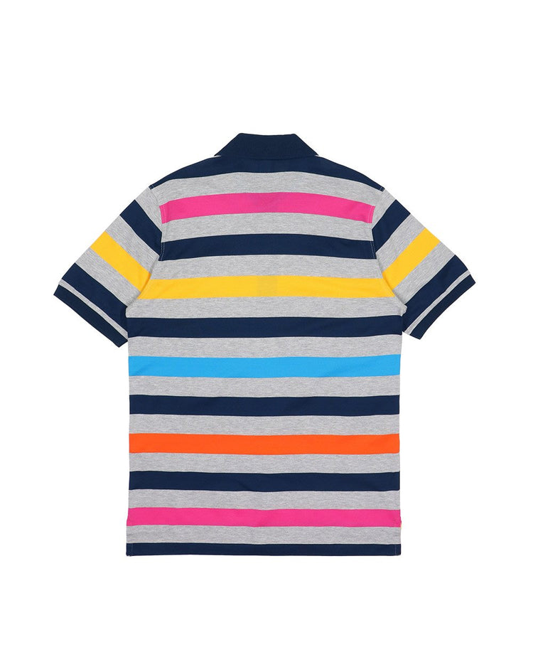 Stripe Cotton Polo Shirt - ISSI Outlet