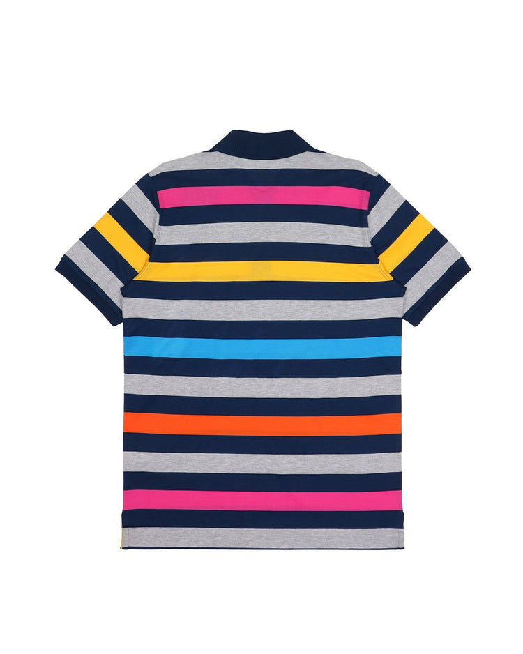Stripe Cotton Polo Shirt - ISSI Outlet