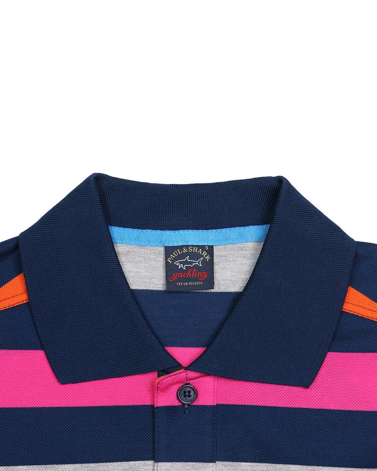 Stripe Cotton Polo Shirt - ISSI Outlet