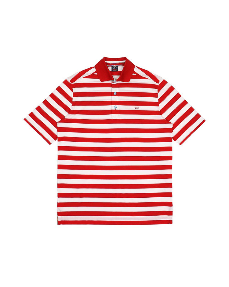 Stripe Cotton Polo Shirt - ISSI Outlet
