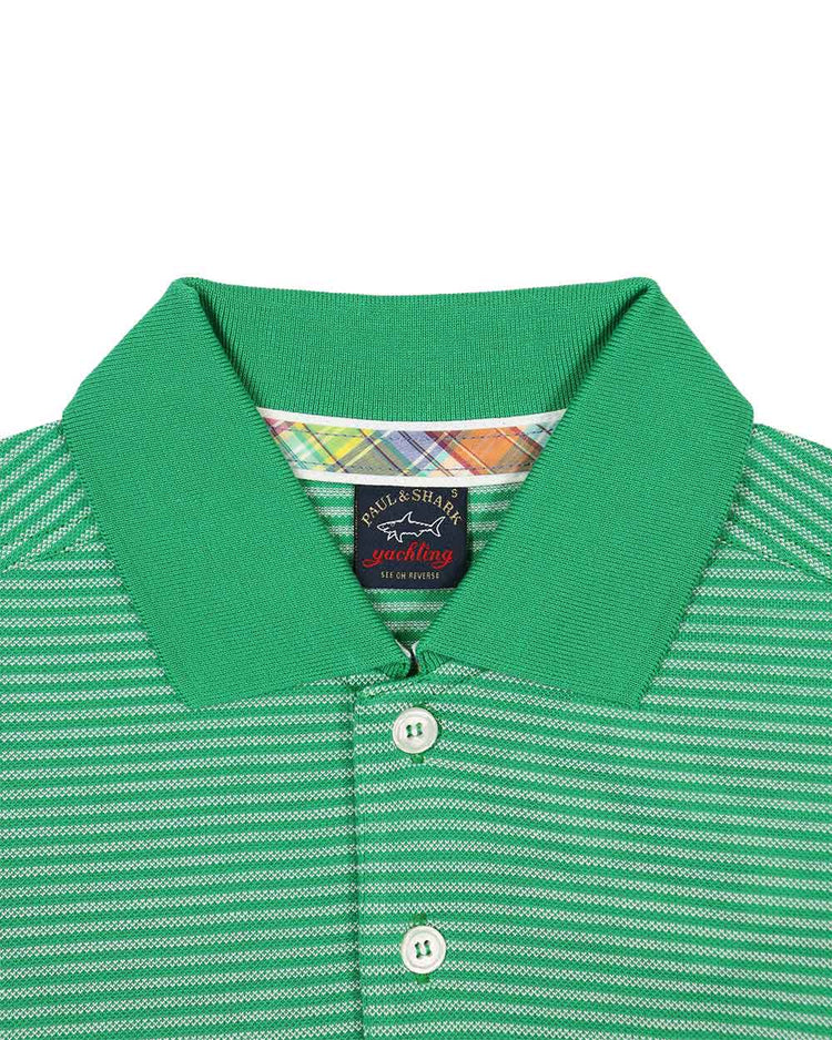 Stripe Cotton Polo Shirt - ISSI Outlet