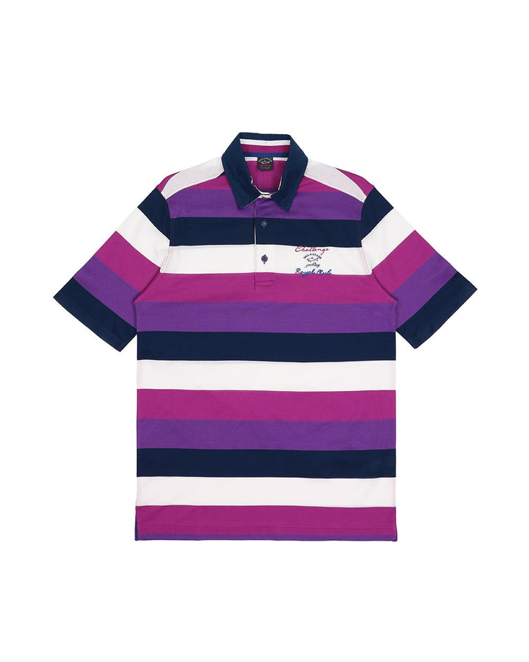 Stripe Cotton Polo Shirt