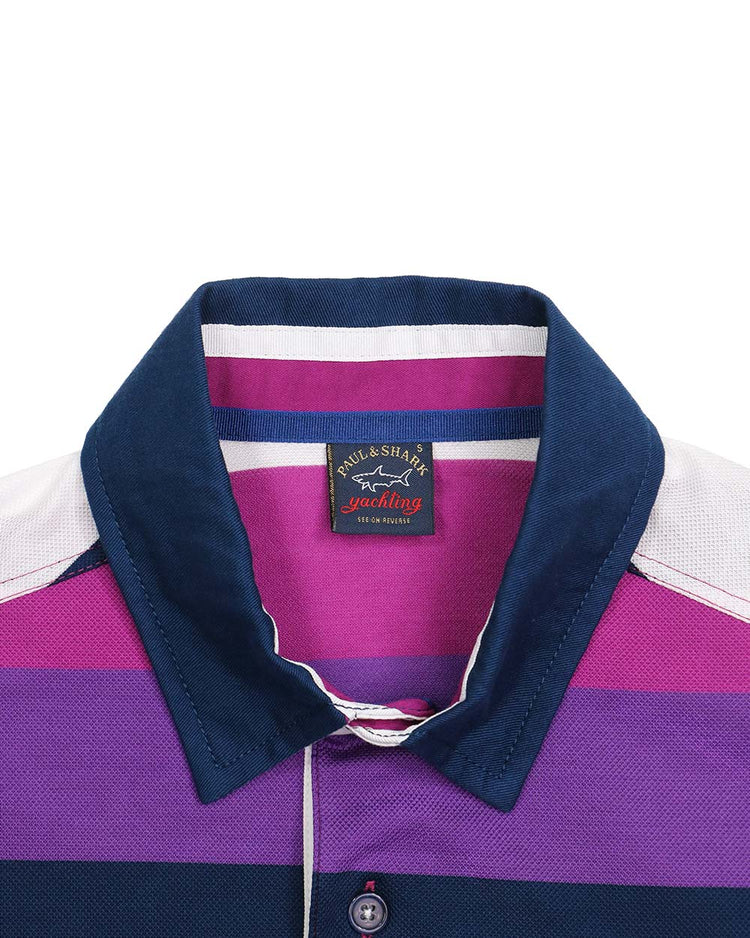 Stripe Cotton Polo Shirt - ISSI Outlet