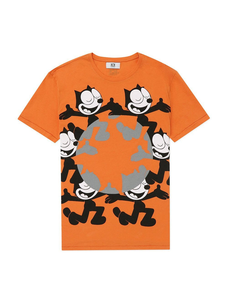 Print Round Neck Short Sleeves T-Shirt