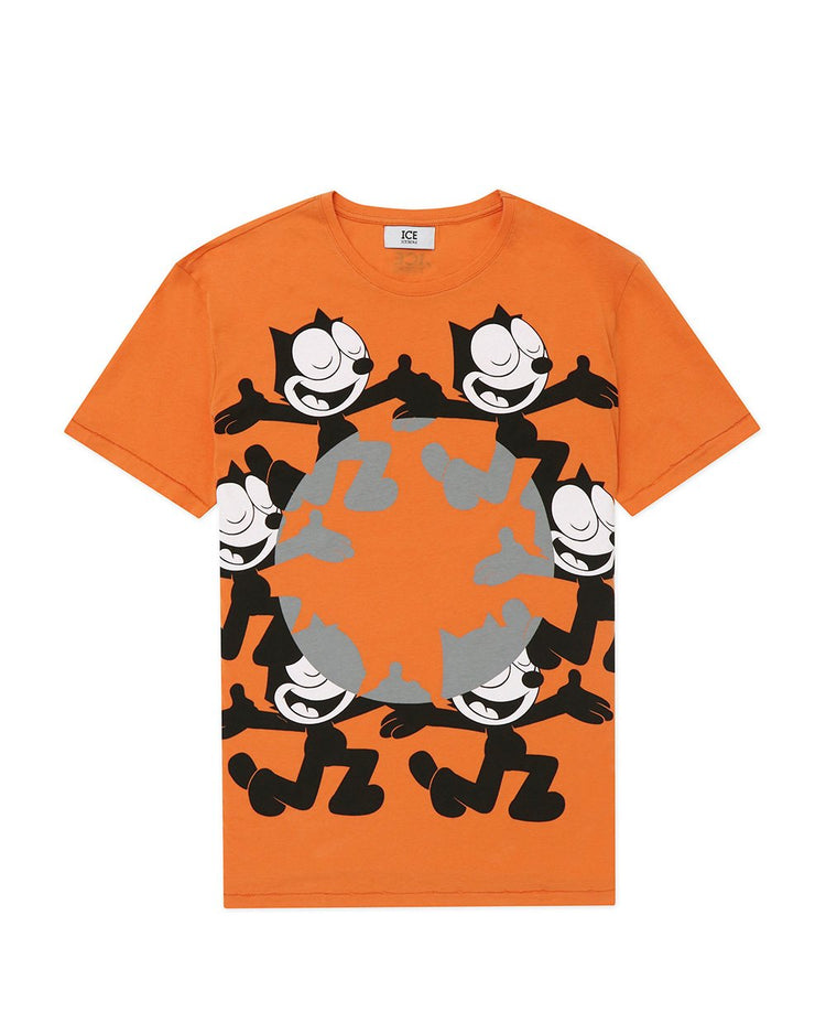 Print Round Neck Short Sleeves T-Shirt - ISSI Outlet