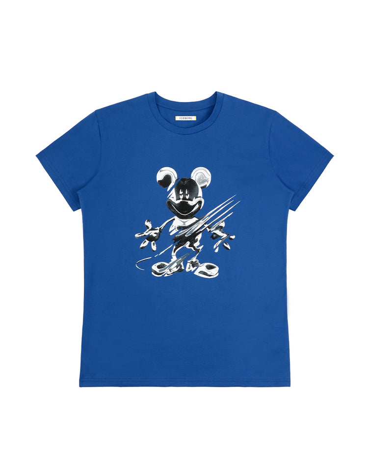 Printed Round Neck Short Sleeves T-shirt