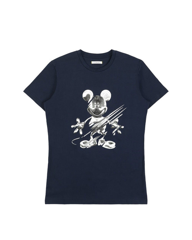 Printed Round Neck Short Sleeves T-shirt