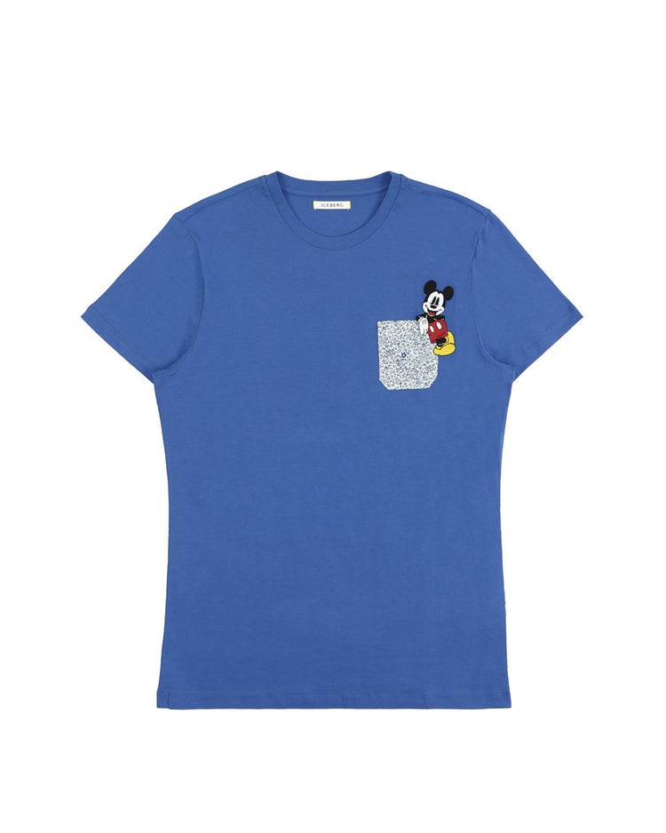Print Round Neck Short Sleeves T-Shirt