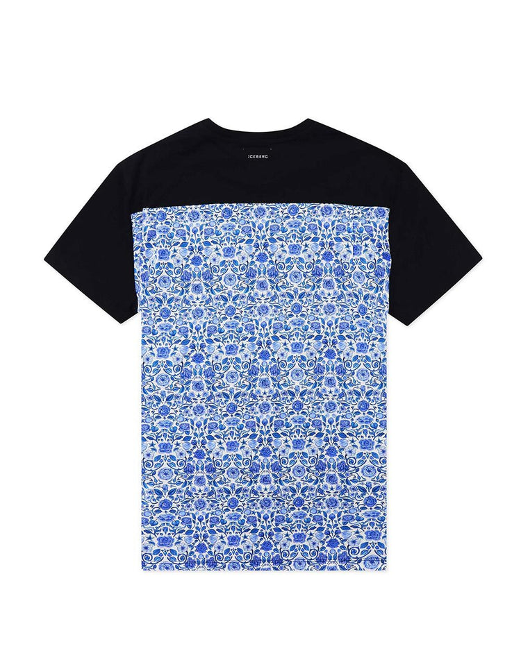 Print Round Neck Short Sleeves T-Shirt