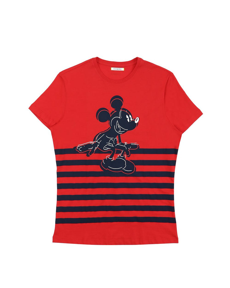Printed Round Neck Short Sleeves T-shirt