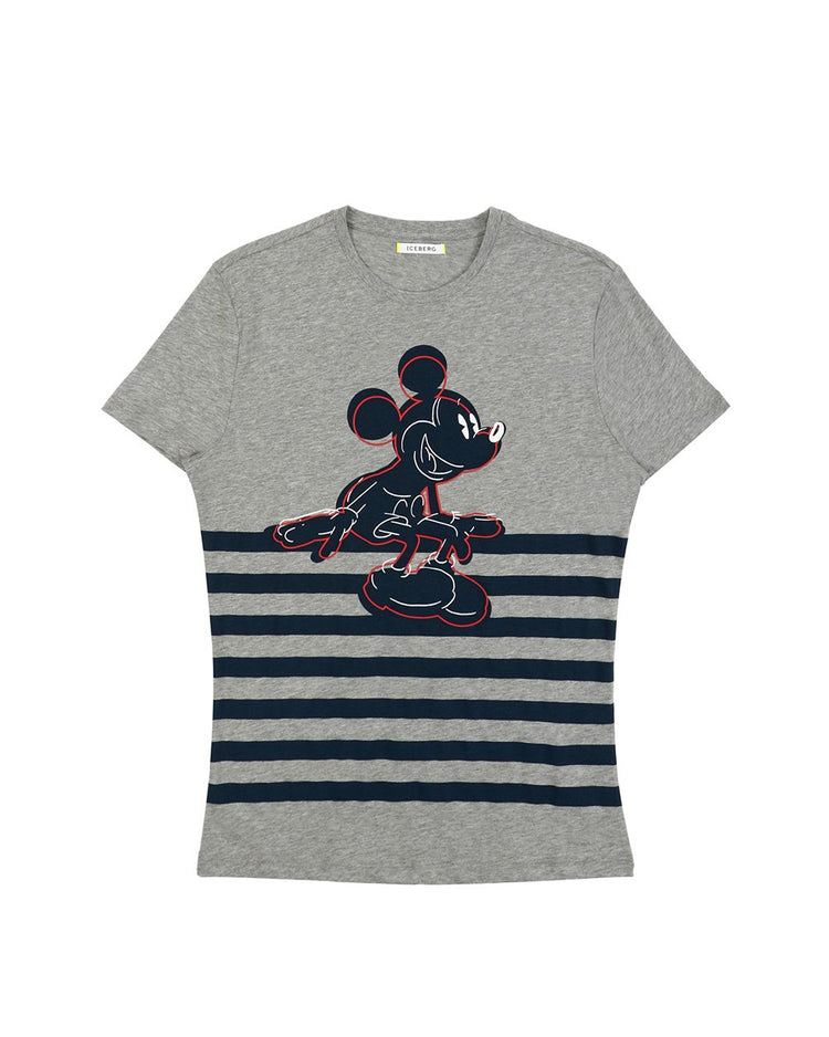 Printed Round Neck Short Sleeves T-shirt - ISSI Outlet