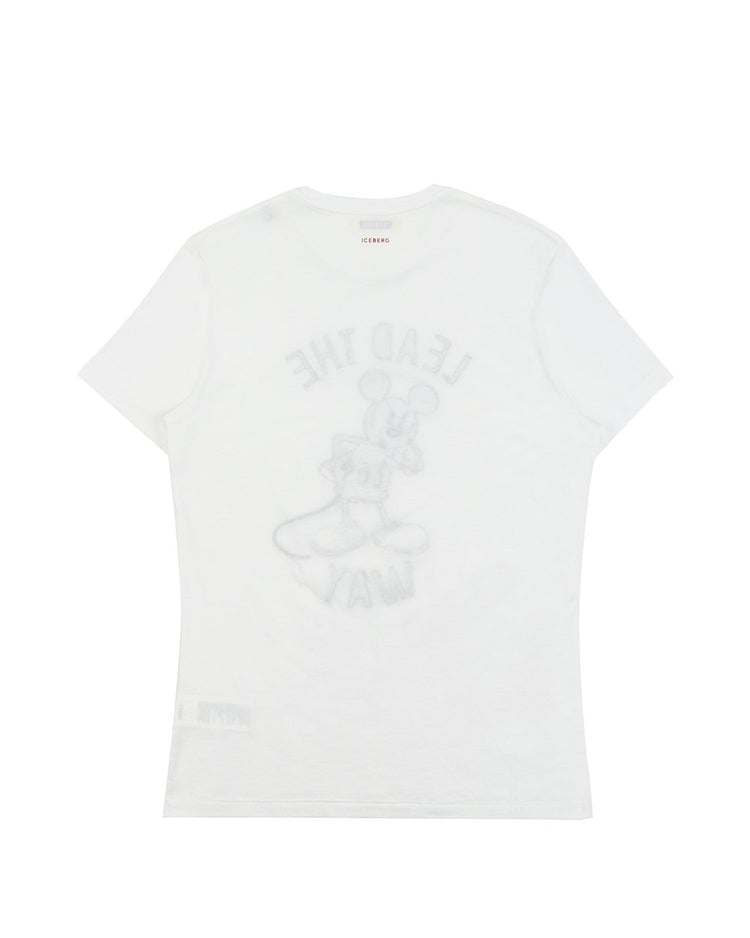 Printed Round Neck Short Sleeves T-shirt - ISSI Outlet