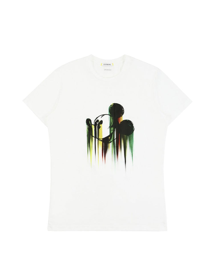 Printed Round Neck Short Sleeves T-shirt