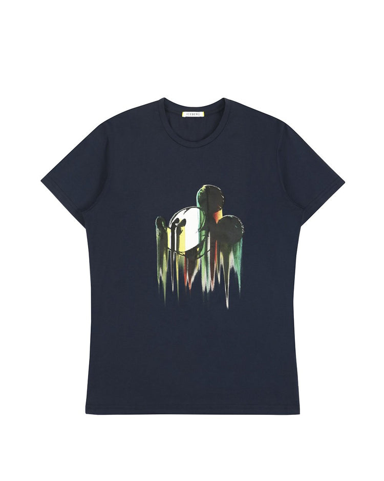 Printed Round Neck Short Sleeves T-shirt