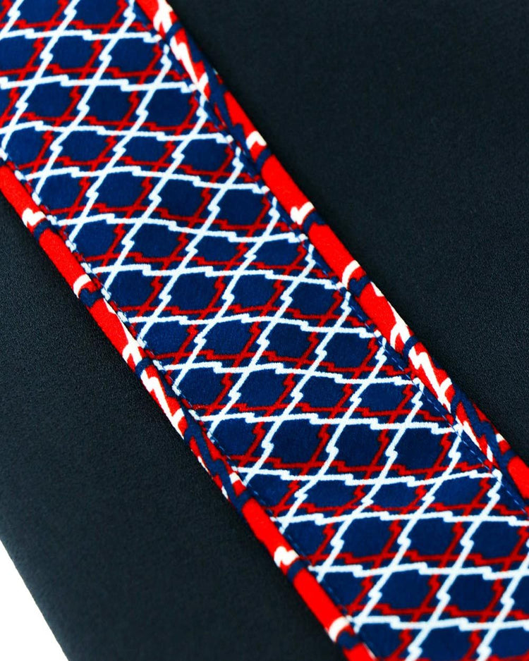 Fishnet Tiger Crepe Top - ISSI Outlet