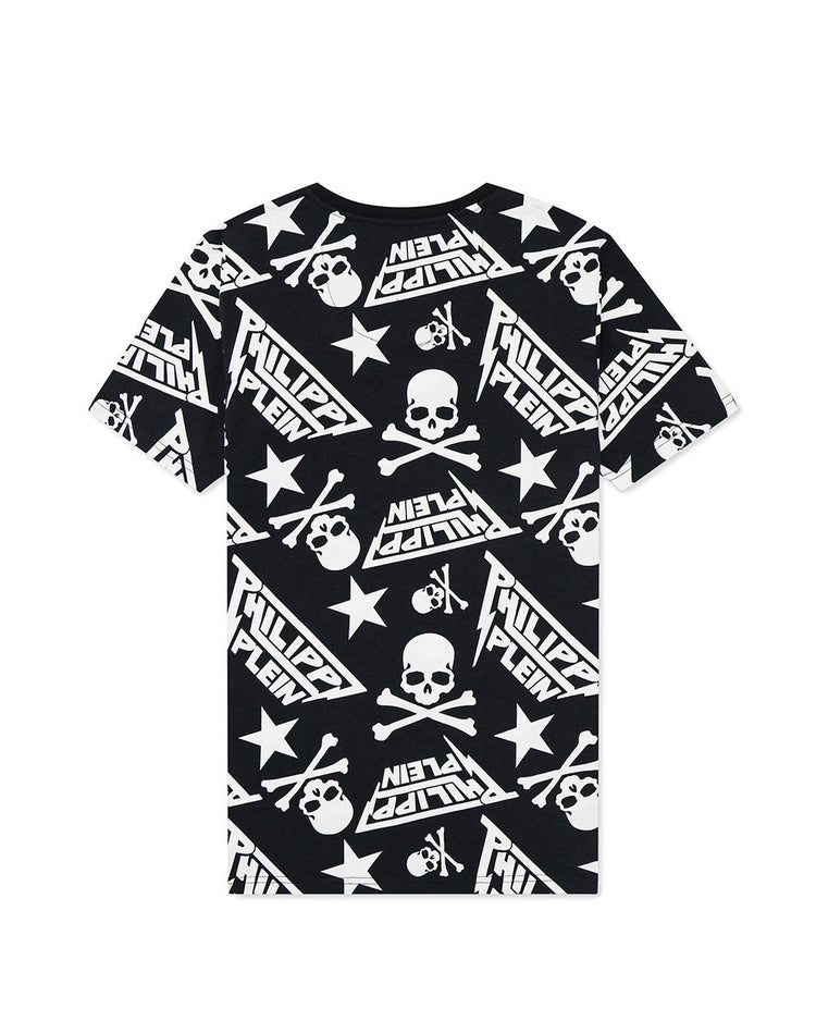 Print Round Neck Short Sleeves T-Shirt - ISSI Outlet