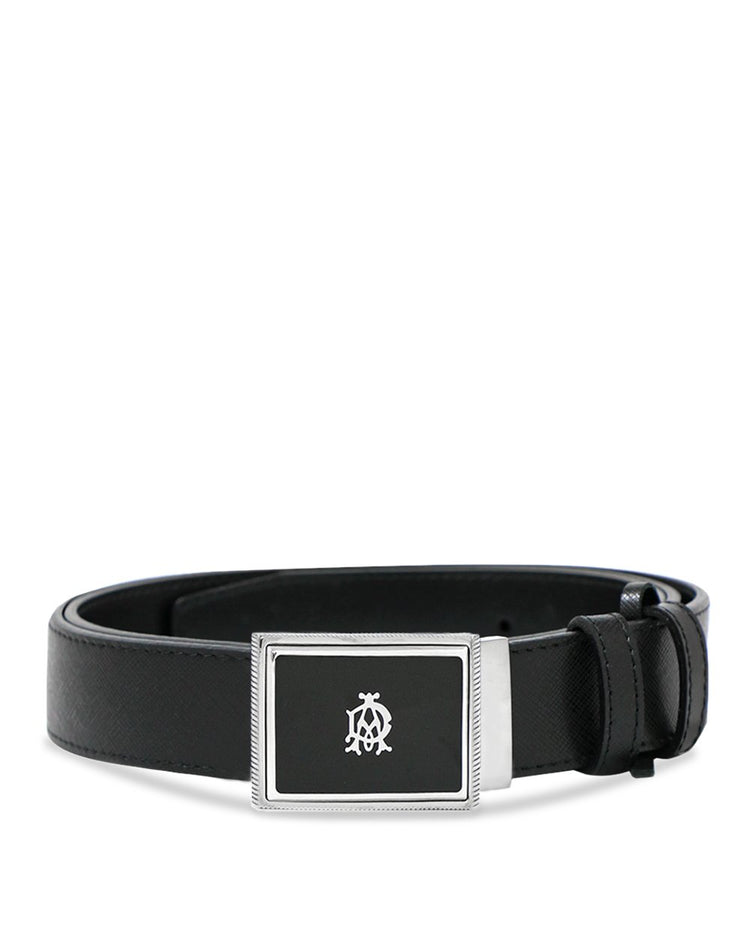 Silver Buckle Leather Belt