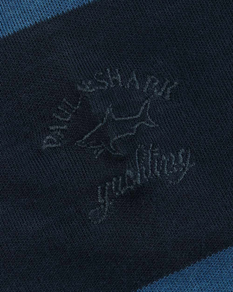 Classic Embroidered Striped Slim Long Sleeve T-Shirt - ISSI Outlet