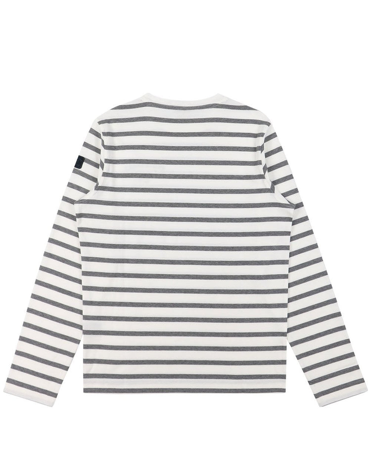 Long Sleeves Stripe Cotton T-Shirt