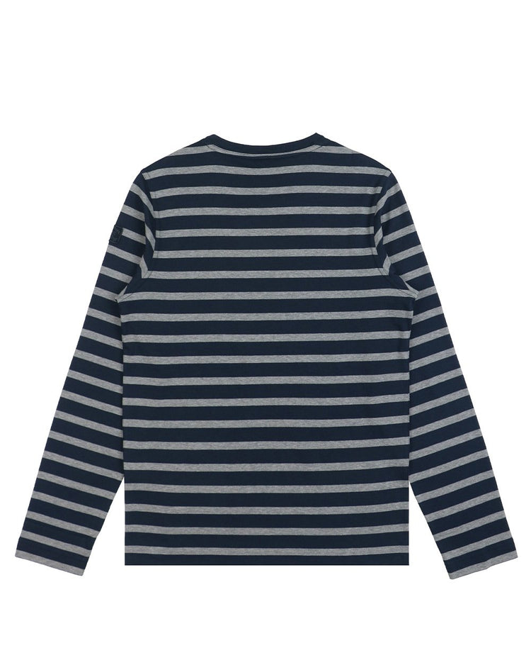 Long Sleeves Stripe Cotton T-Shirt - ISSI Outlet