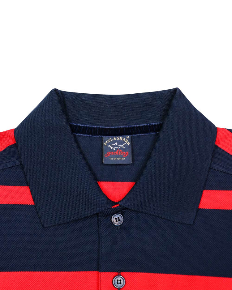 Stripe Cotton Polo Shirt - ISSI Outlet